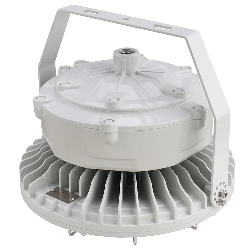 Round Hazardous Location Flood/Highbay Lights, Class 1 Division 2, 23,250 Lumens, 150W, 5000K, 120-277V, White Finish - Image 3