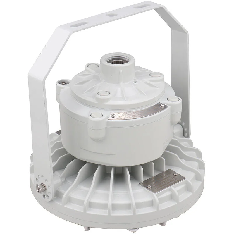 Round Hazardous Location Flood/Highbay Lights, Class 1 Division 2, 4380 Lumens, 30W, 5000K, 120-277V, White Finish - Image 3