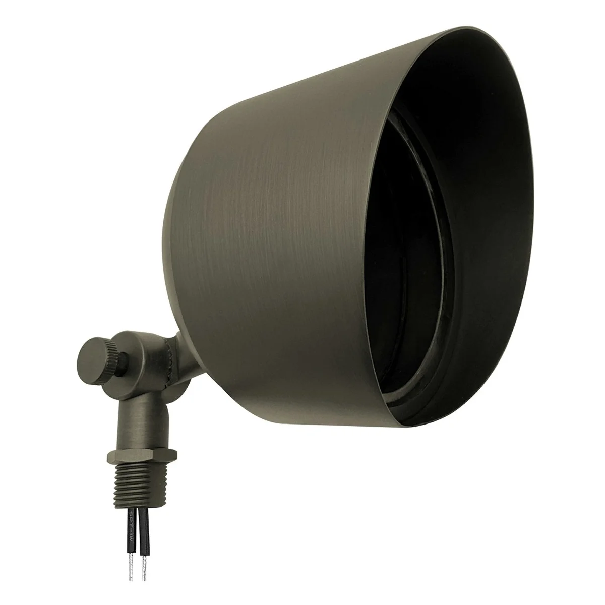 Landscape Flood Light: Large Round, 12V, Oil Rubbed Bronze or Matte Black