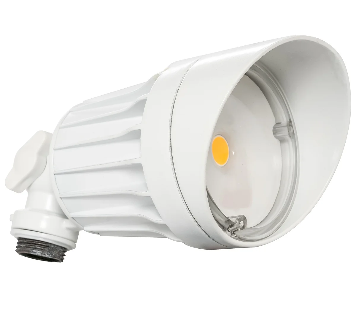 Weatherproof LED Round Flood Head, 10 watt, 120V, Bronze or White Finish - Image 2