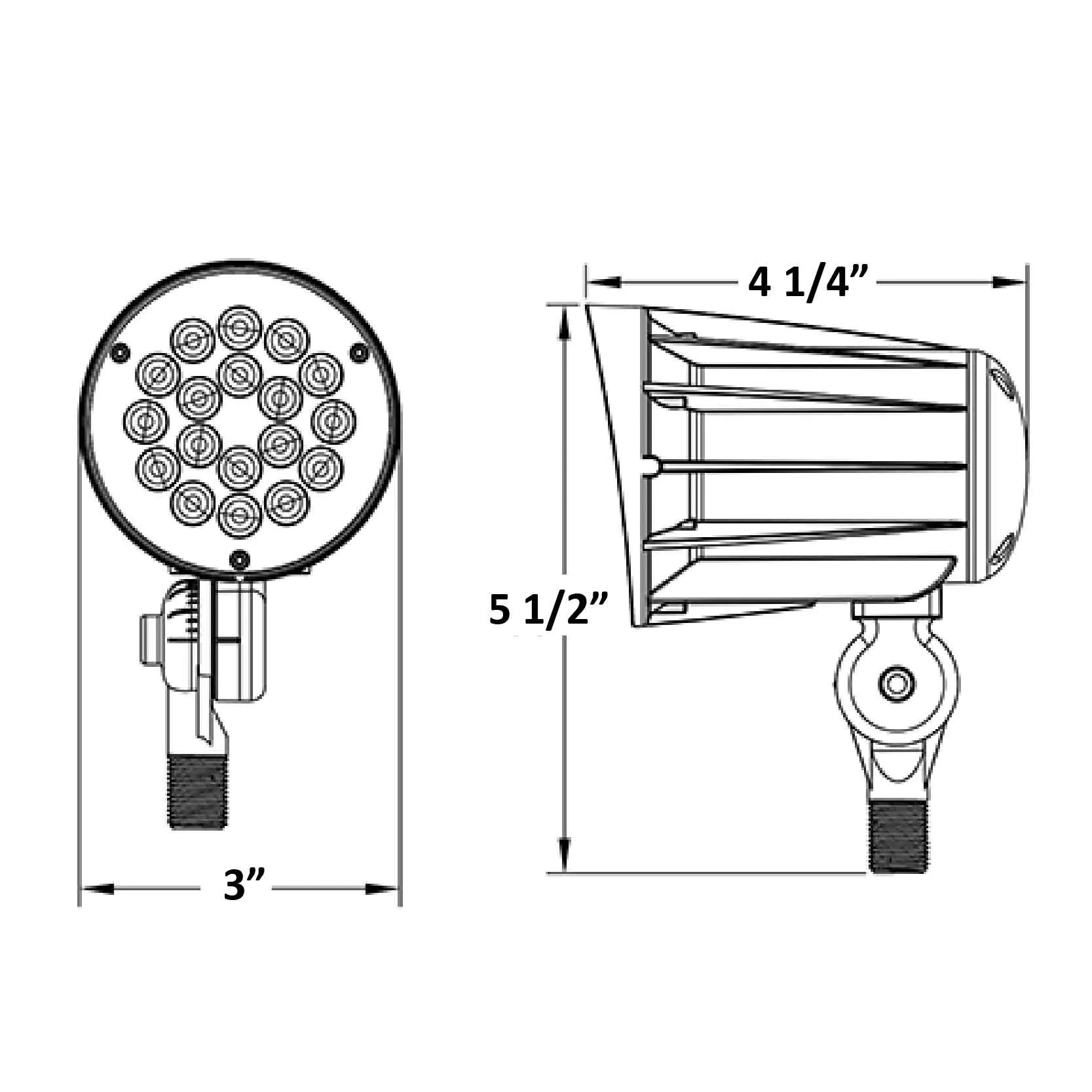 6W LED BULLET LANDSCAPE FLOOD LIGHT, 3000K OR 5000K, 12V - Image 2