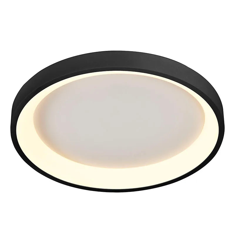 15" Flush Mount Ceiling Light, 1400 Lumens, 20W, CCT Selectable, 120V, White or Black Finish - Image 4