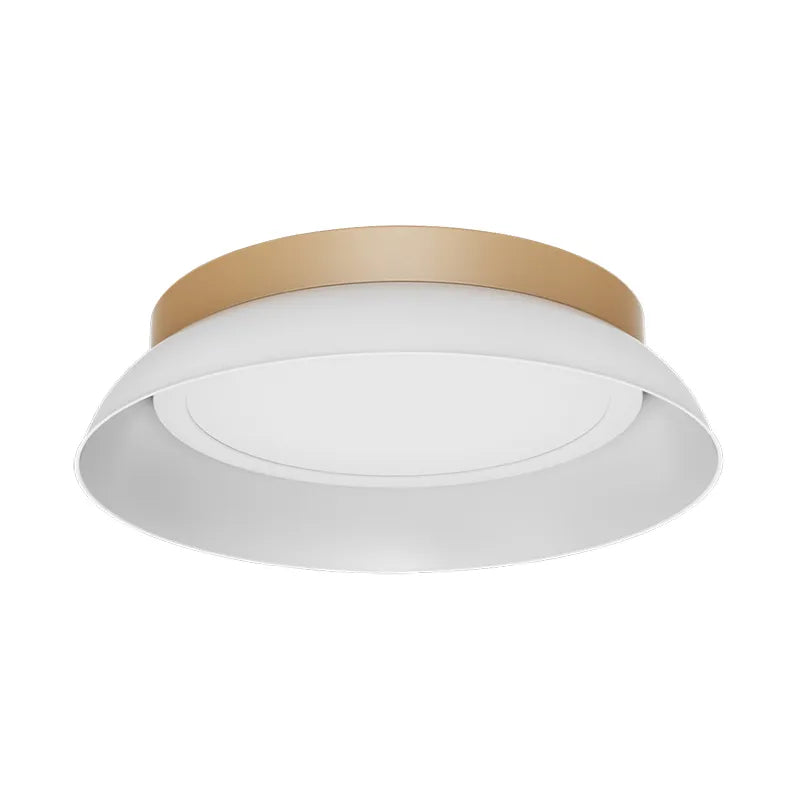 LED Flush Mount Ceiling Light, 1440 Lumens, 18W, CCT Selectable, 120V, White/Gold or Black/Gold - Image 2