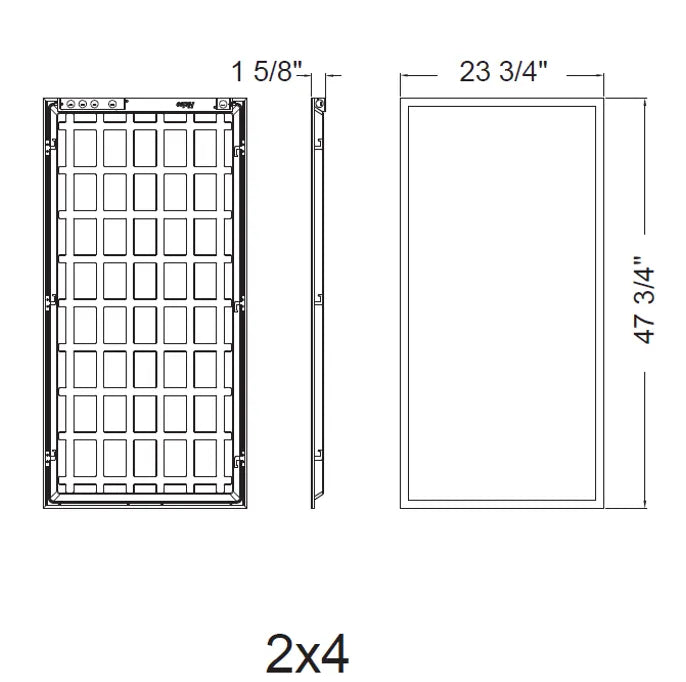 2X4 Foot LED Flat Panel, 5625 Lumen Max, Wattage and CCT Selectable, 120-277V - Image 3