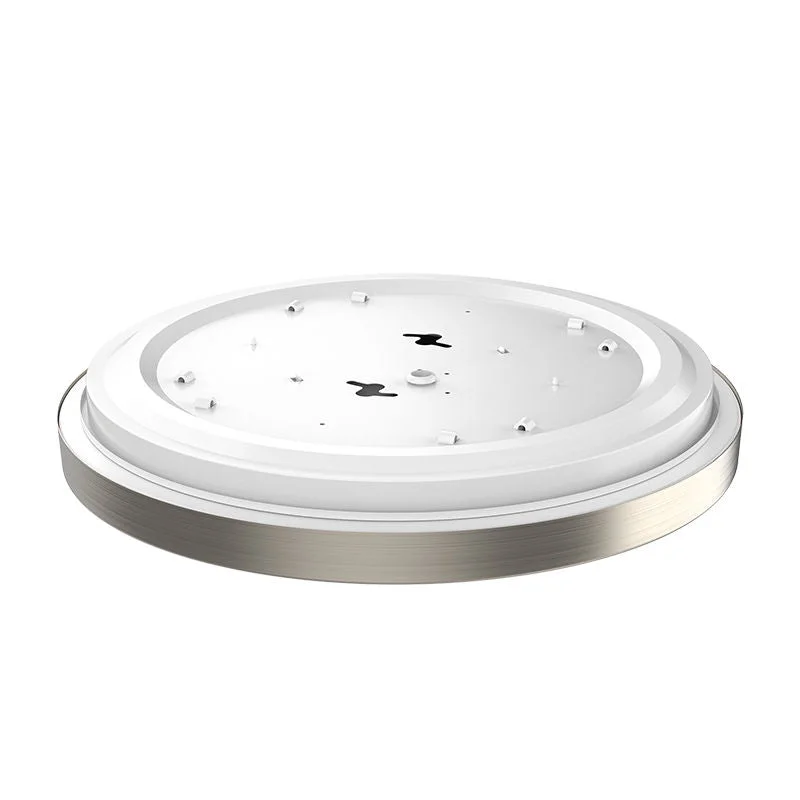 13" LED Single Ring Flush Mount, 1,500 Lumens, 20W, 120V, CCT Selectable 2700K/3000K/3500K/4000K/5000K, Brushed Nickle Finish - Image 3