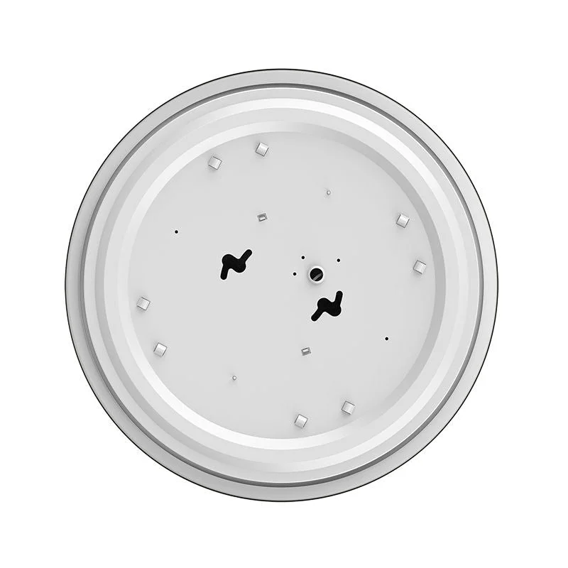 13" LED Single Ring Flush Mount, 1,500 Lumens, 20W, 120V, CCT Selectable 2700K/3000K/3500K/4000K/5000K, Brushed Nickle Finish - Image 4