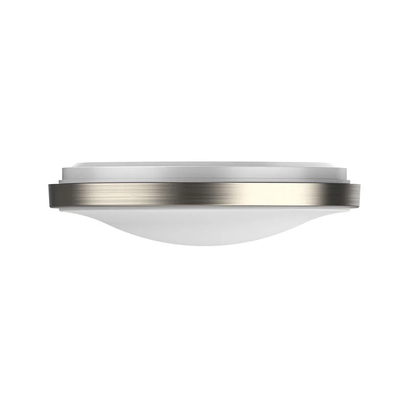 13" LED Single Ring Flush Mount, 1,500 Lumens, 20W, 120V, CCT Selectable 2700K/3000K/3500K/4000K/5000K, Brushed Nickle Finish - Image 6