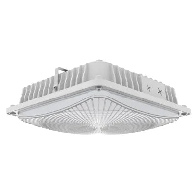 LED Canopy Light, 7318 Lumen Max, Wattage and CCT Selectable, 120-277V, Black or White Finish - Image 2