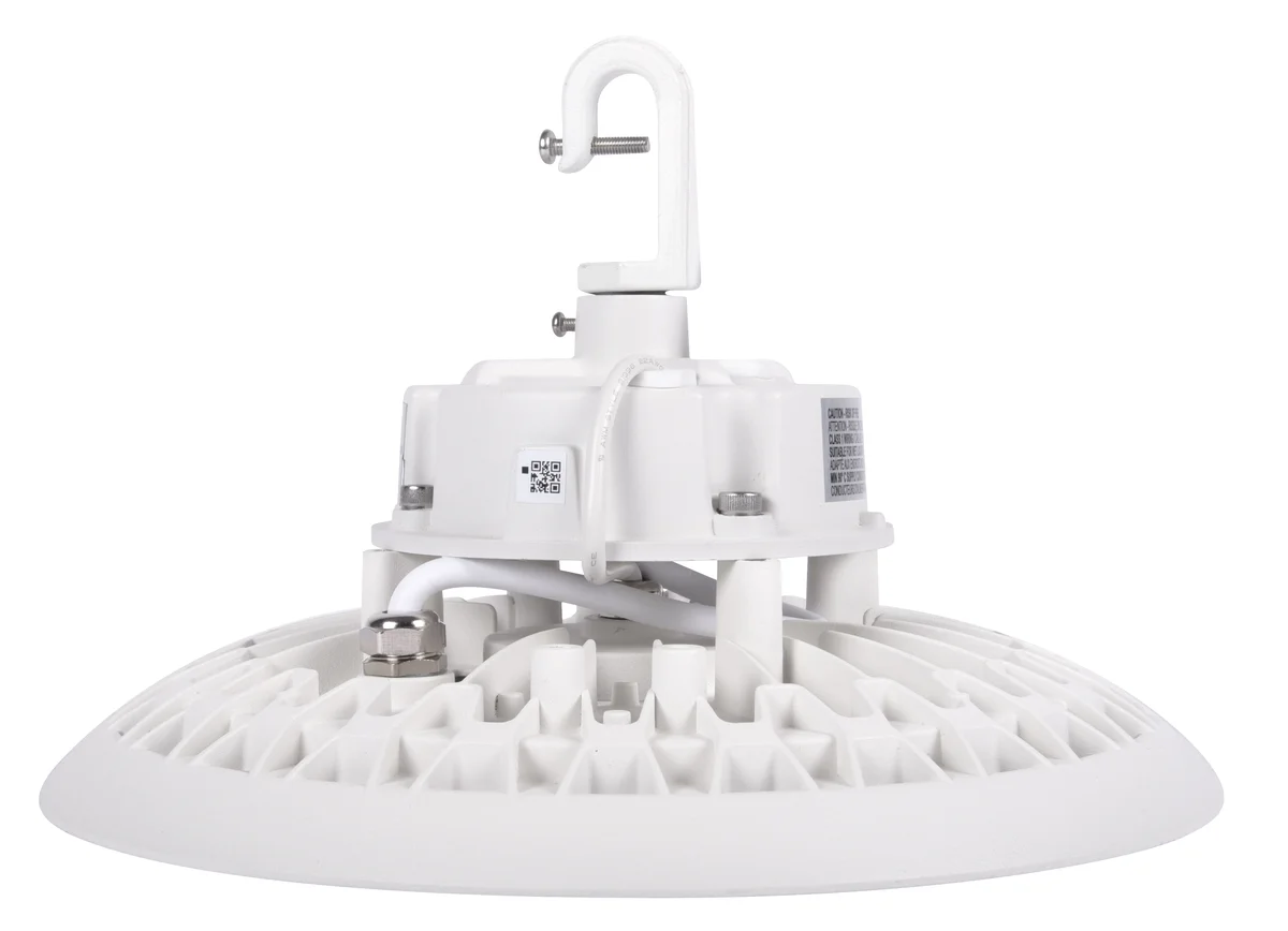 13" LED UFO High Bay, 150 Watt, 120-277V, 23,097 Lumens, 5000K, White Finish - Image 2