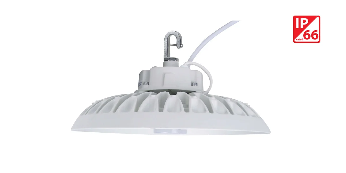 13" LED UFO High Bay, 150 Watt, 120-277V, 23,097 Lumens, 5000K, White Finish - Image 4