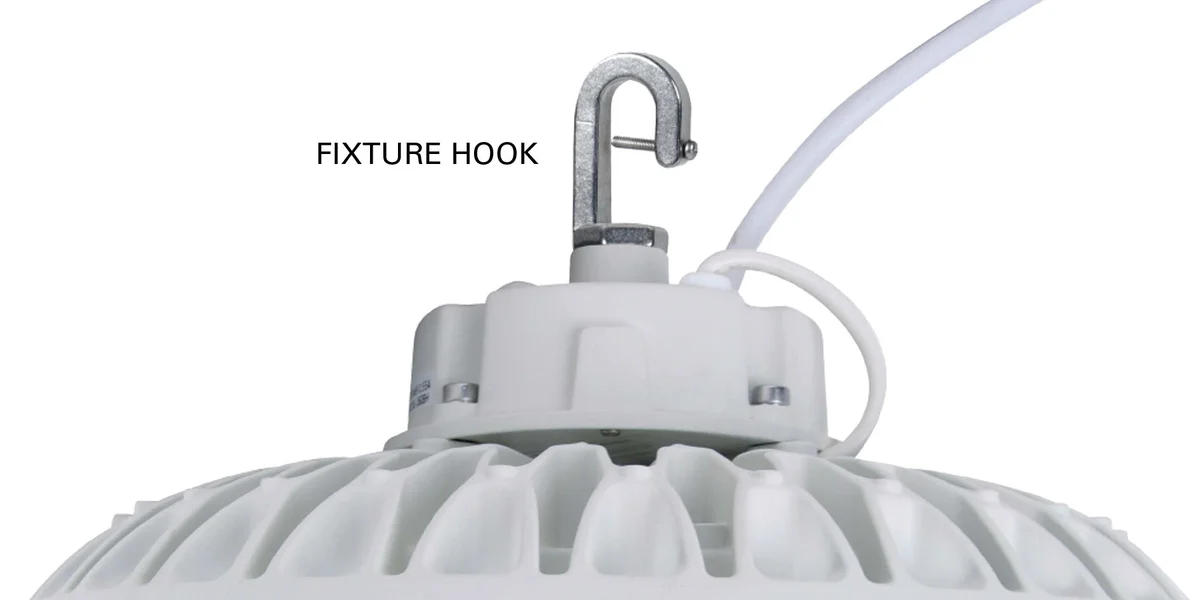 13" LED UFO High Bay, 150 Watt, 120-277V, 23,097 Lumens, 5000K, White Finish - Image 6