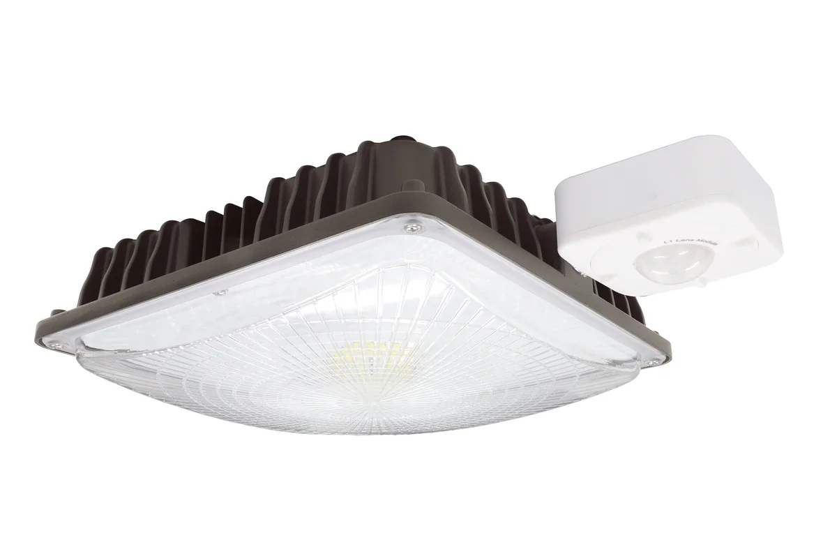 Square LED Canopy Light, 60W, 8000 Lumen Max, 5000K, Dimmable, DLC 5.1 Premium, 120-277V - Image 5