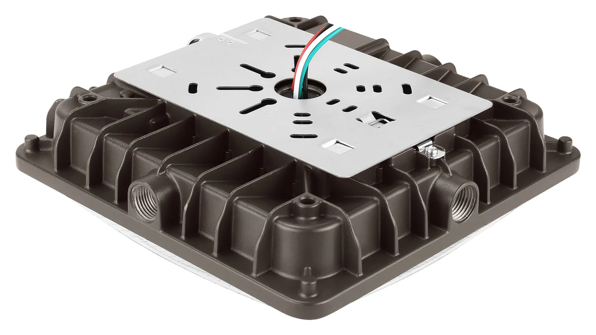 LED Canopy Light, 8000 Lumen Max, Wattage and CCT Selectable, 120-277V - Image 2