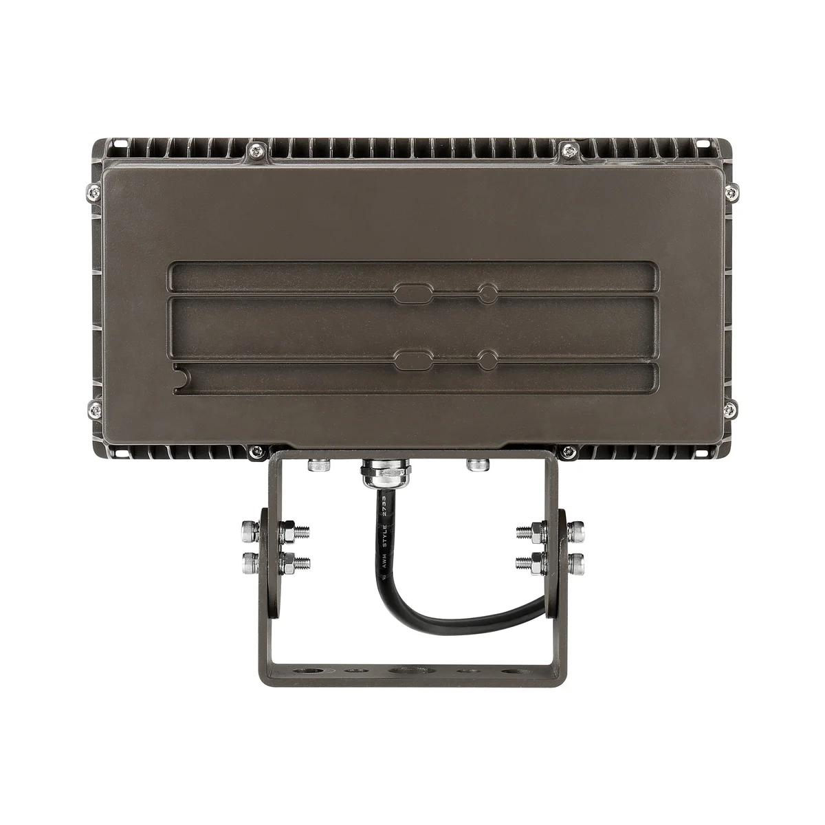 LED Flood Light, 13,500 Lumens, 100W, 5000K, 120-277V, Yoke or Slipfitter Mount, Dark Bronze Finish - Image 7
