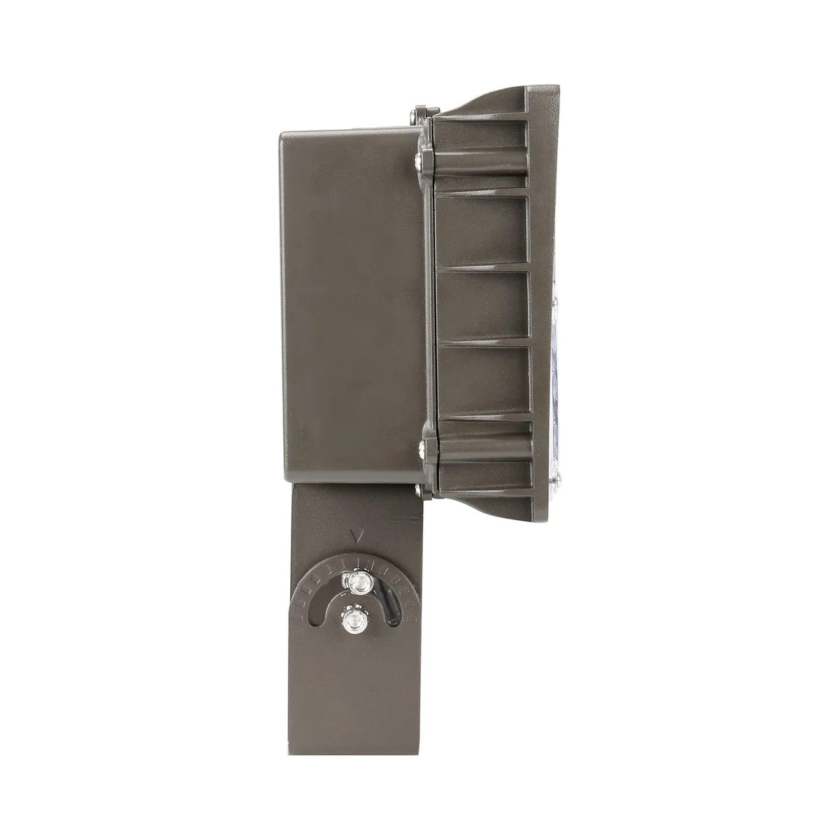 LED Flood Light, 13,500 Lumens, 100W, 5000K, 120-277V, Yoke or Slipfitter Mount, Dark Bronze Finish - Image 8