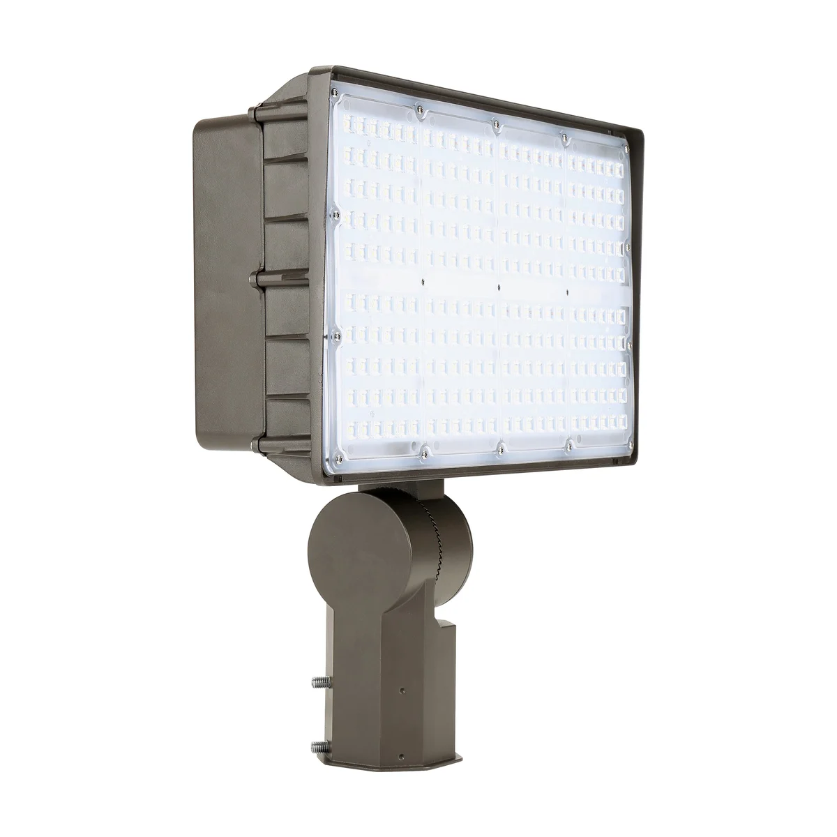 LED Flood Light, 27,000 Lumens, 200W, 5000K, 120-277V, Yoke or Slipfitter Mount, Dark Bronze Finish - Image 3