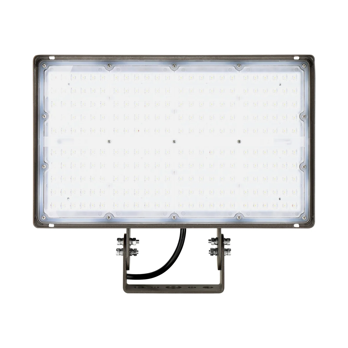 LED Flood Light, 27,000 Lumens, 200W, 5000K, 120-277V, Yoke or Slipfitter Mount, Dark Bronze Finish - Image 5