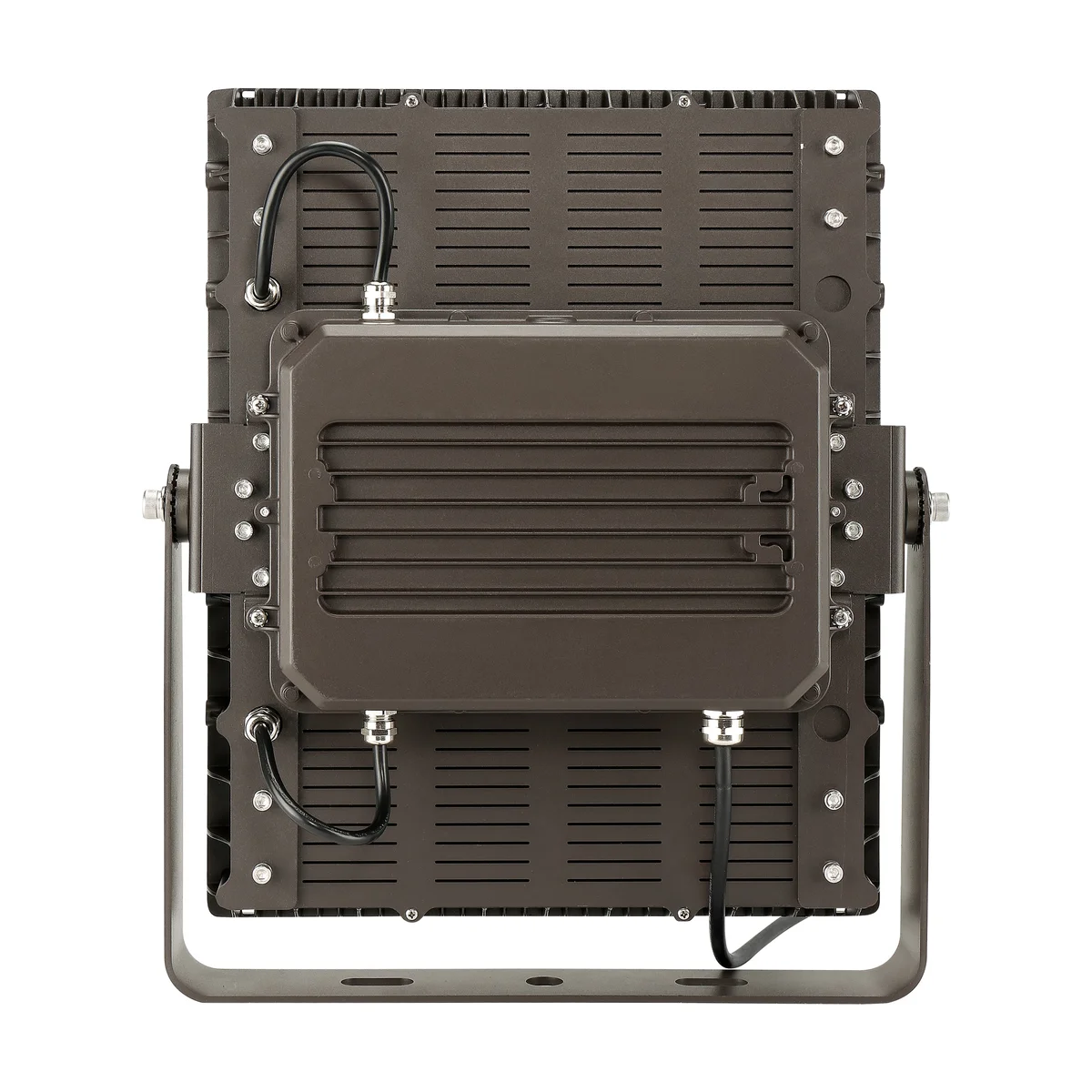 LED Flood Light, 50,000 Lumens, 350W, 5000K, 120-277V, Trunnion Mount, Dark Bronze Finish - Image 3