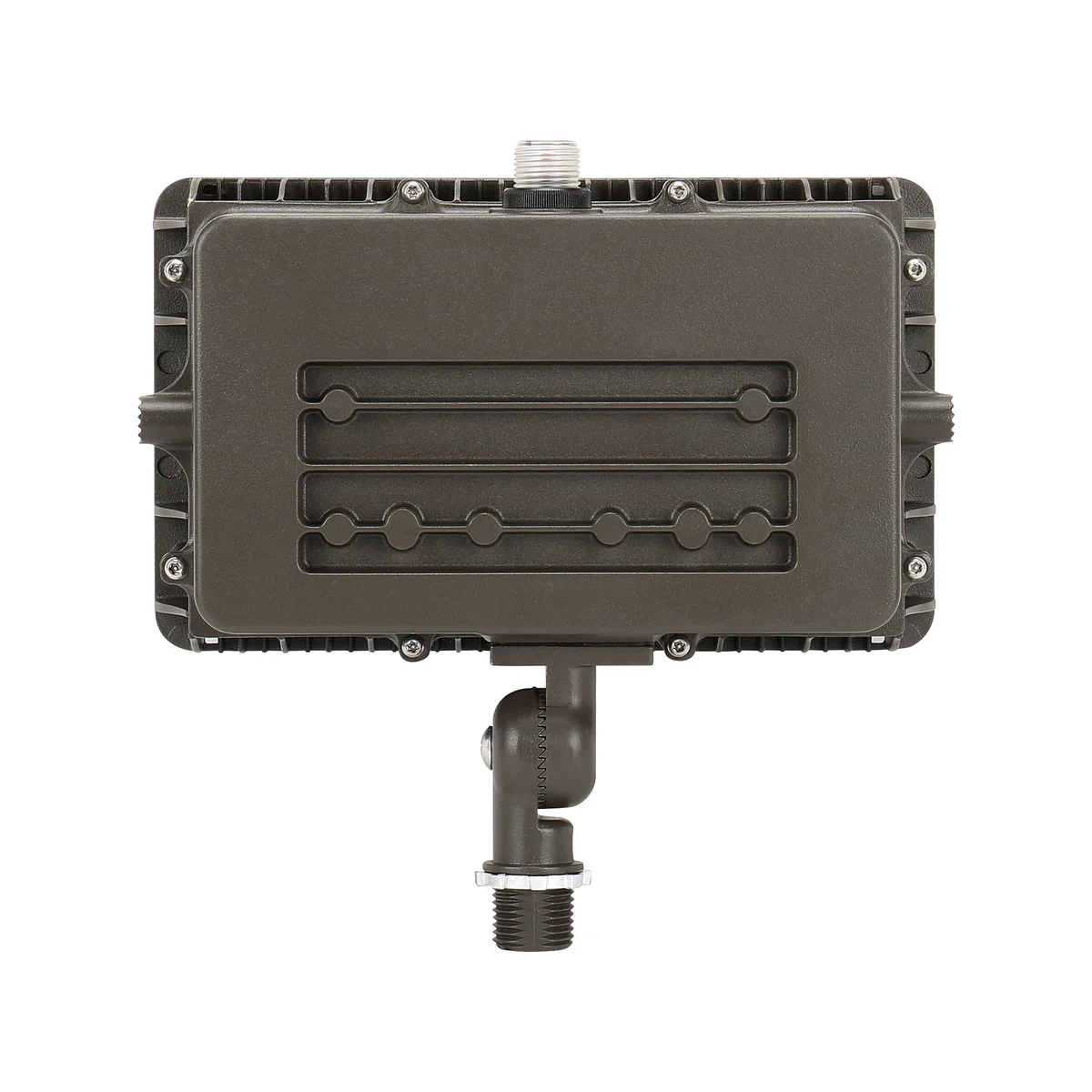 LED Flood Light, 7800 Lumens, 60W, 5000K, 120-277V, Knuckle or Trunnion Mount, Dark Bronze Finish - Image 5