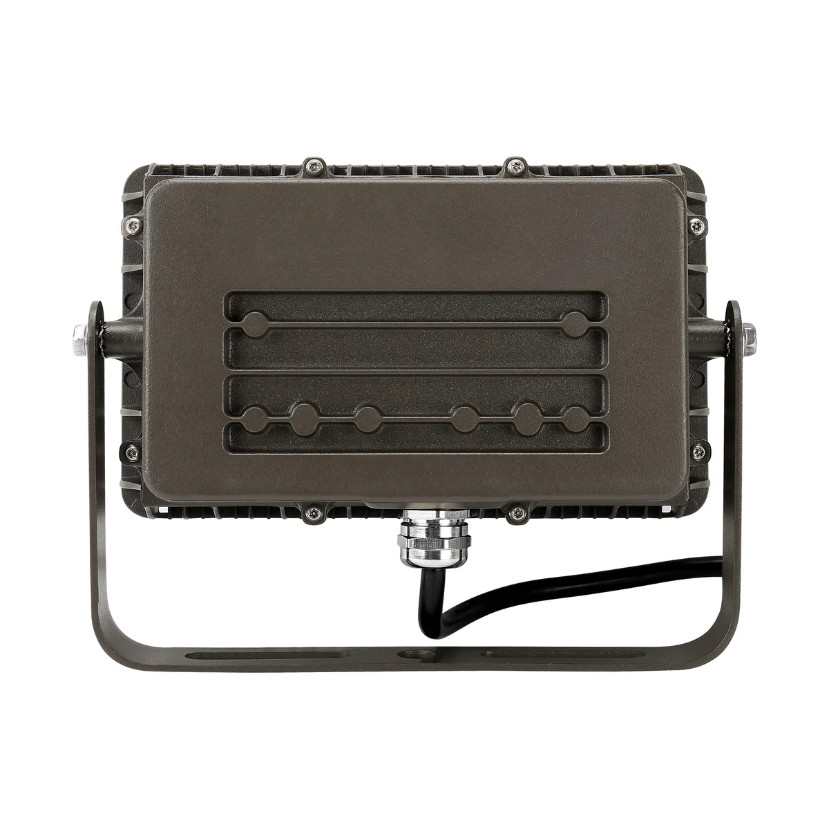 LED Flood Light, 7800 Lumens, 60W, 5000K, 120-277V, Knuckle or Trunnion Mount, Dark Bronze Finish - Image 6