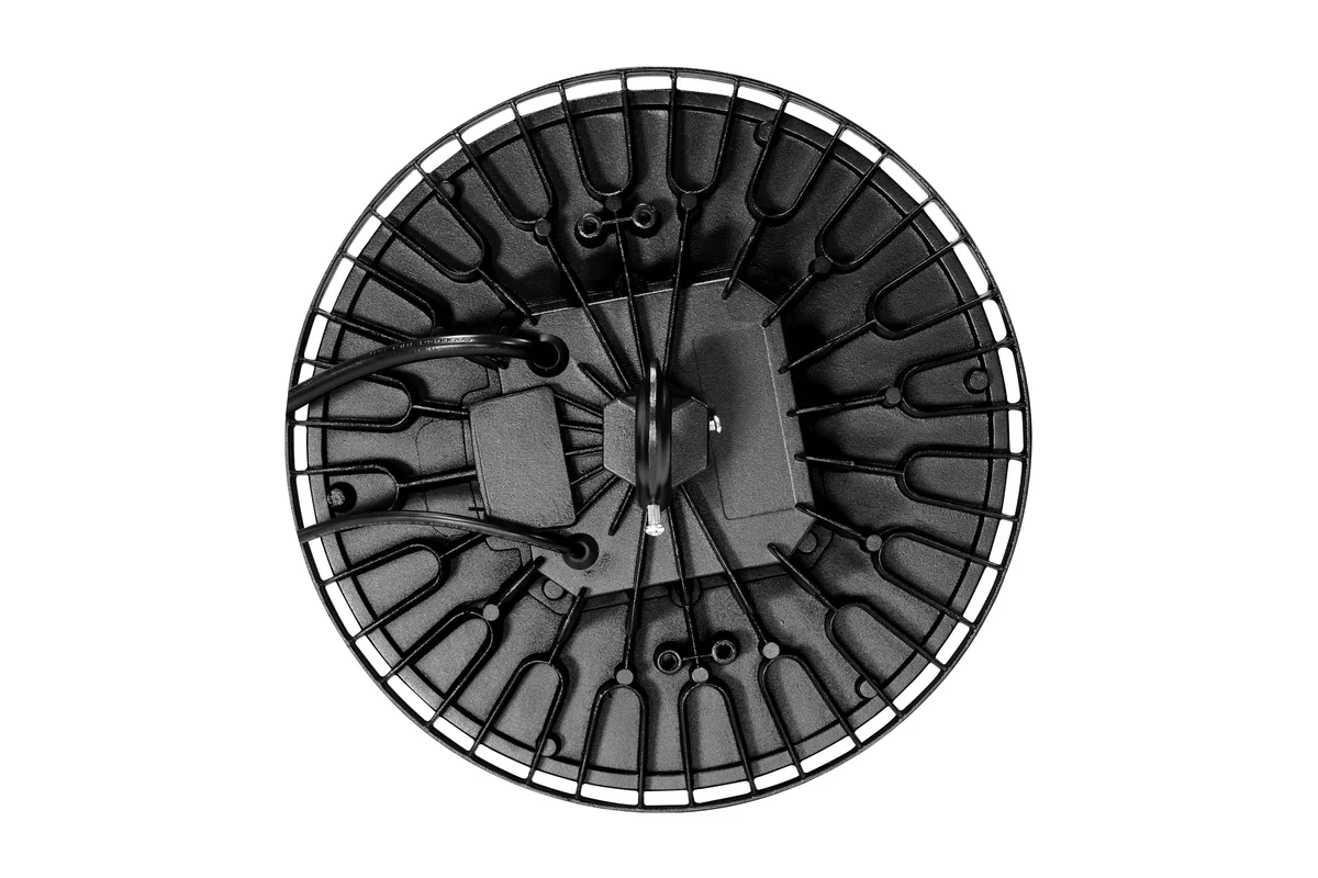 LED UFO High Bay, 150W, 22000 Lumens, CCT Selectable, 120-277V, Black Finish - Image 3