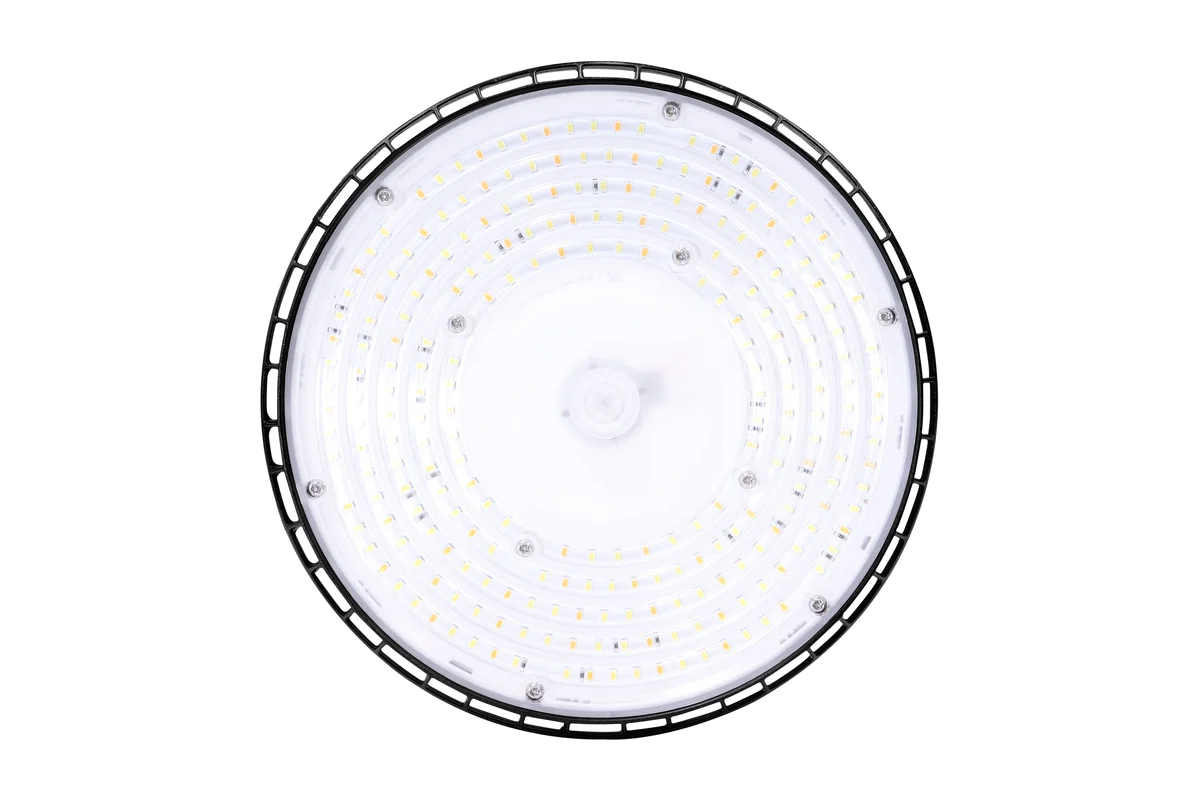 LED UFO High Bay, 150W, 22000 Lumens, CCT Selectable, 120-277V, Black Finish - Image 5