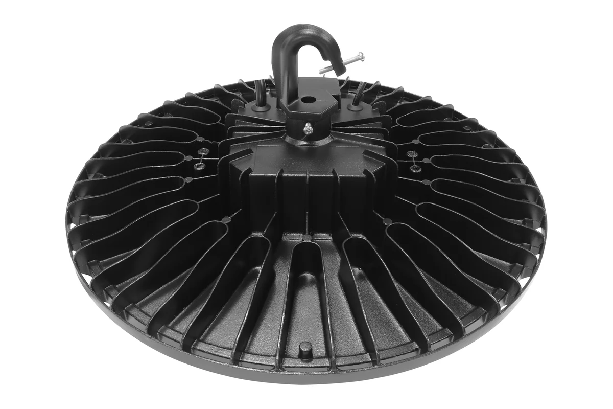LED UFO High Bay, 200W, 30000 Lumens, CCT Selectable, 120-277V, Black Finish - Image 3
