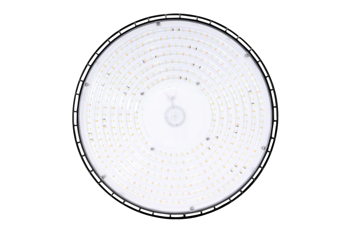 LED UFO High Bay, 230W, 34000 Lumens, CCT Selectable, 120-277V, Black Finish - Image 4