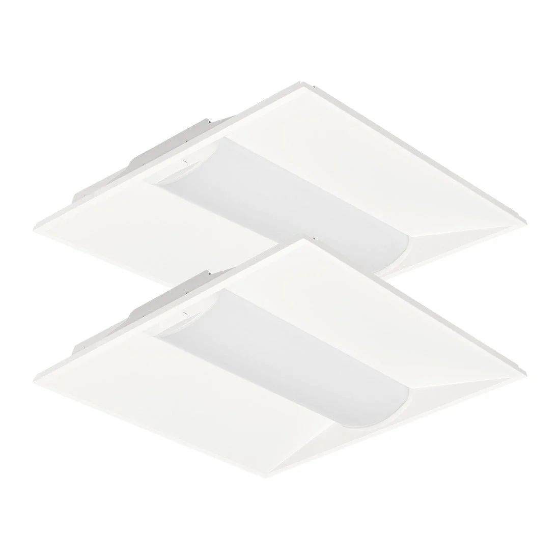 2PK 2X2 LED Troffer, 5200 Lumen Max, Wattage and CCT Selectable, 120-277V, Sensor Ready