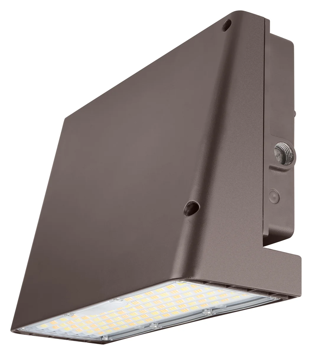 LED Slim Full Cutoff Wall Pack, 15000 Lumen Max, 100W, CCT Selectable, Photocell Included, 120-277V, Dark Bronze Finish
