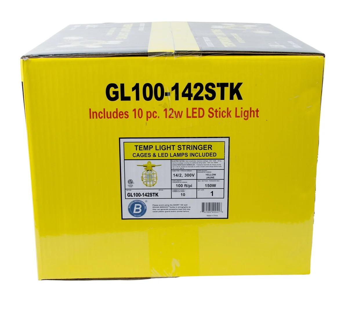 Bergen Industries GL100142STK Temp Light String, 14/2, 100ft, 15A Male & Female LED Included - Image 10