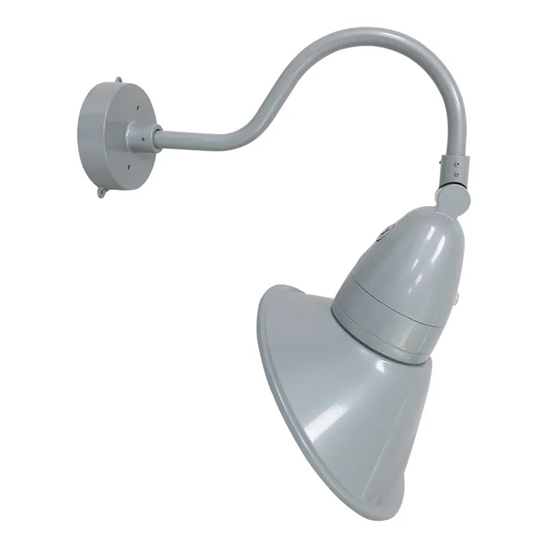 11" LED Gooseneck Barn Light, 5250 Lumen Max, Wattage and CCT Selectable, 120-277V, Integrated Photocell, Black, White, Bronze or Silver Finish - Image 7