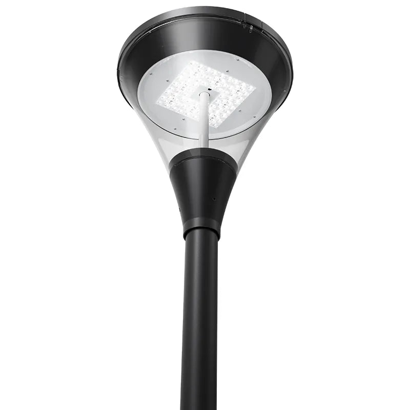 7" Garden Post-Top Light, 7800 Lumens, 18W/30W/45W/60W Selectable, 120-277V, CCT Selectable 3000K/4000K/5000K, Black Finish - Image 4