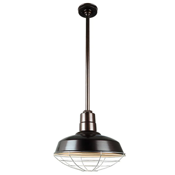 Quick Ship Hi-Lite 16" Warehouse Collection Stem Mount Pendant, H-QSN15116 Series Oil Rubbed Bronze Finish - Image 12