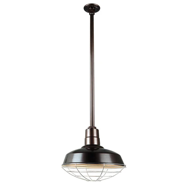 Quick Ship Hi-Lite 16" Warehouse Collection Stem Mount Pendant, H-QSN15116 Series Oil Rubbed Bronze Finish - Image 13