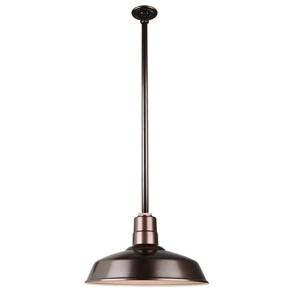Quick Ship Hi-Lite 16" Warehouse Collection Stem Mount Pendant, H-QSN15116 Series Oil Rubbed Bronze Finish - Image 18