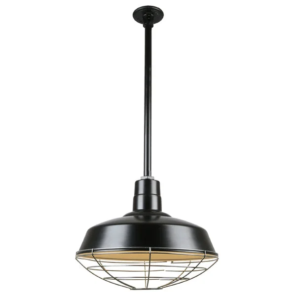 Quick Ship Hi-Lite 16" Warehouse Collection Stem Mount Pendant, H-QSN15116 Series Oil Rubbed Bronze Finish - Image 22