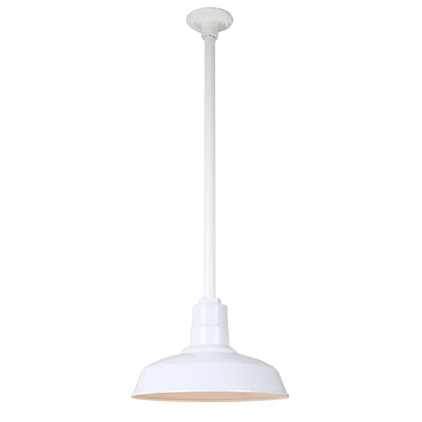 Quick Ship Hi-Lite 16" Warehouse Collection Stem Mount Pendant, H-QSN15116 Series (Black, White, Galvanized Finishes) - Image 5