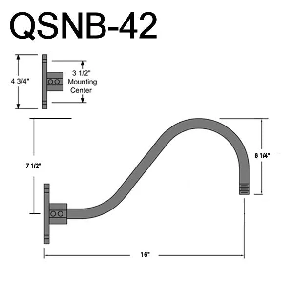 Quick Ship 17" Shade Hi-Lite Gooseneck, Curved Warehouse Collection, H-QSN15117 Series Oil Rubbed Bronze Finish - Image 5