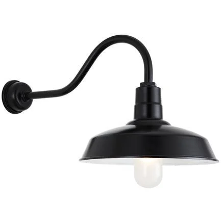 Quick Ship 18" Shade Hi-Lite Gooseneck, Warehouse Collection, H-QSN15118 Series Oil Rubbed Bronze Finish - Image 2