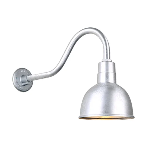 Quick Ship 10" Deep Shade Hi-Lite Gooseneck, Classic Collection, H-QSN16110 Series Oil Rubbed Bronze Finish - Image 2