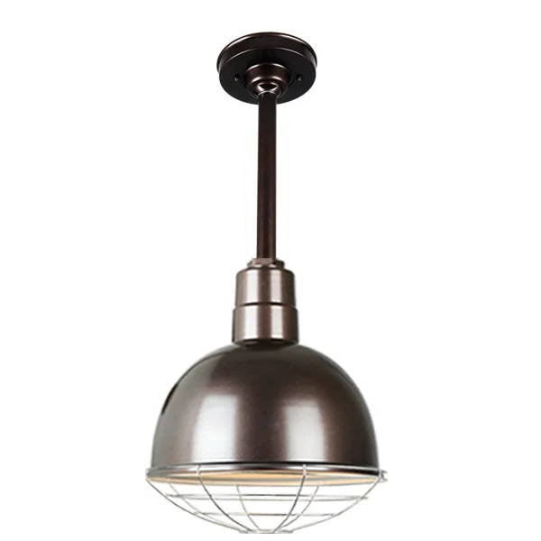Quick Ship Hi-Lite 10" Deep Bowl Collection Stem Hung Pendant, H-QSN16110 Series, Oil Rubbed Bronze Finish - Image 2