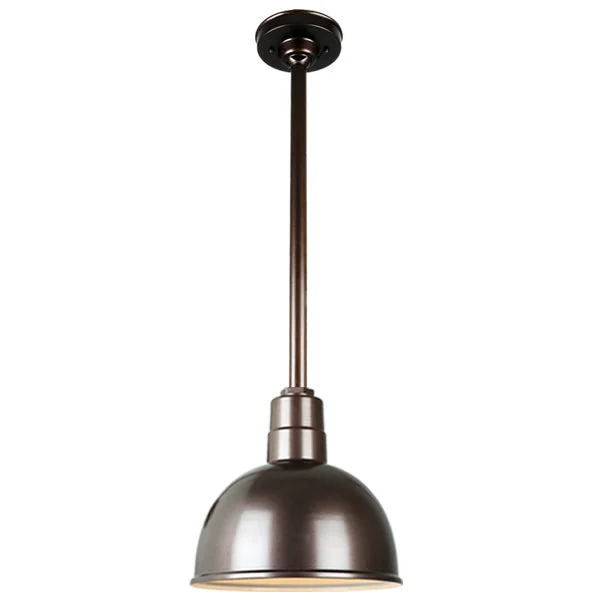Quick Ship Hi-Lite 10" Deep Bowl Collection Stem Hung Pendant, H-QSN16110 Series, Oil Rubbed Bronze Finish - Image 4