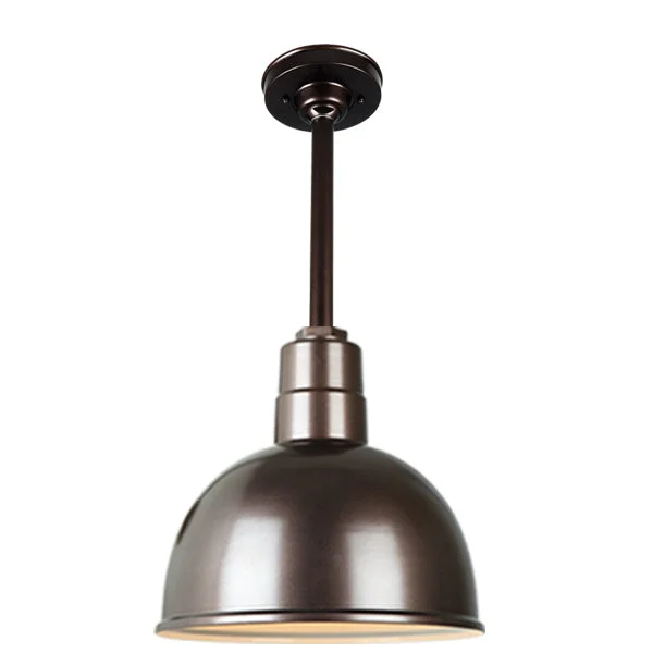 Quick Ship Hi-Lite 12" Deep Bowl Collection Stem Hung Pendant, H-QSN16112 Series (Black, White, Galvanized Finishes) - Image 16