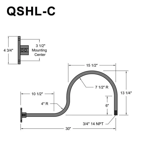 Quick Ship 10" Angled Shade Hi-Lite Gooseneck, Classic Collection, H-QSN18110 Series Oil Rubbed Bronze Finish - Image 7