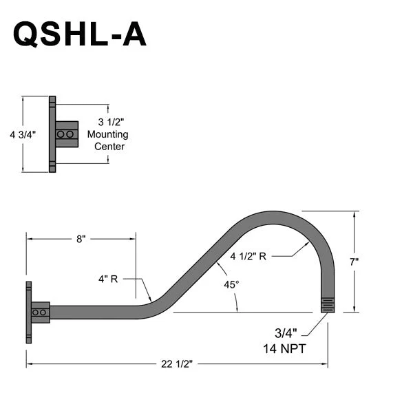 Quick Ship 10" Angled Shade Hi-Lite Gooseneck, Classic Collection, H-QSN18110 Series Oil Rubbed Bronze Finish - Image 8