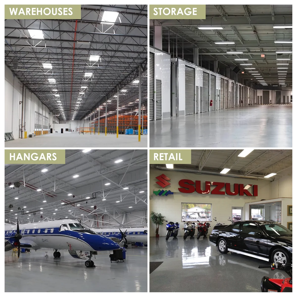 Condor Premium 2FT LED High Bay 155 Watt, 21080 Lumens, CCT Selectable 4000K/5000K, Comparable to 4 Lamp T5HO, 6 Lamp T8 or 320-400 Watt Fixture, 120-277v - Image 5
