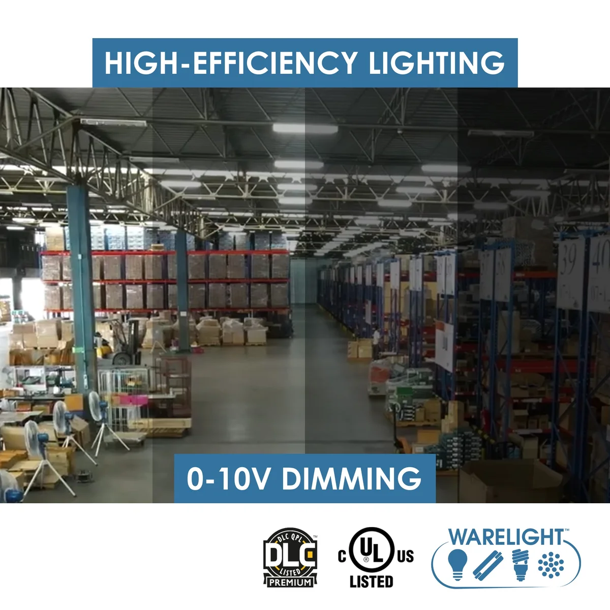 Condor Premium 2FT LED High Bay 155 Watt, 21080 Lumens, CCT Selectable 4000K/5000K, Comparable to 4 Lamp T5HO, 6 Lamp T8 or 320-400 Watt Fixture, 120-277v - Image 7