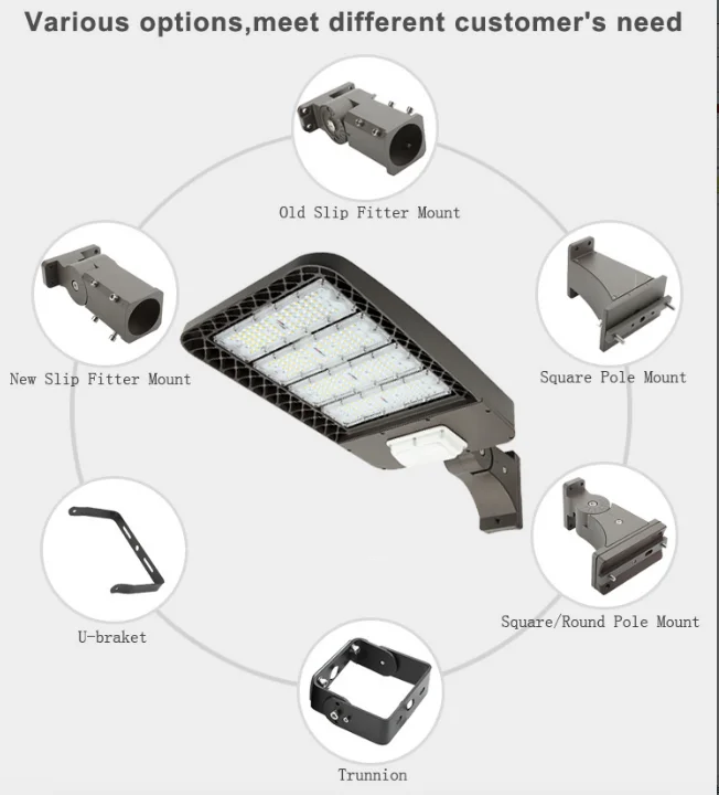 LED Area/Parking Lot Light, 200 watt, 26,000 Lumens, 100-277V - Image 3
