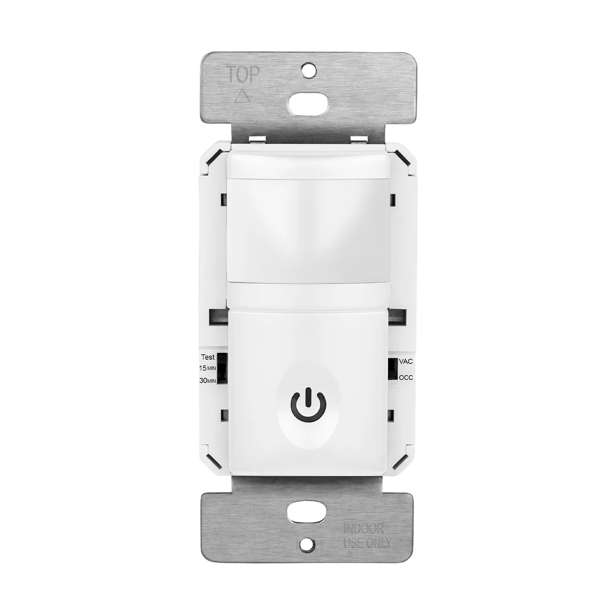 180° PIR Occupancy/Vacancy Motion Sensor Wall Switch, Neutral Wire Required, Single Pole